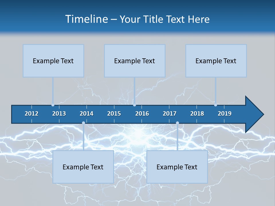 Striking Spark Light PowerPoint Template