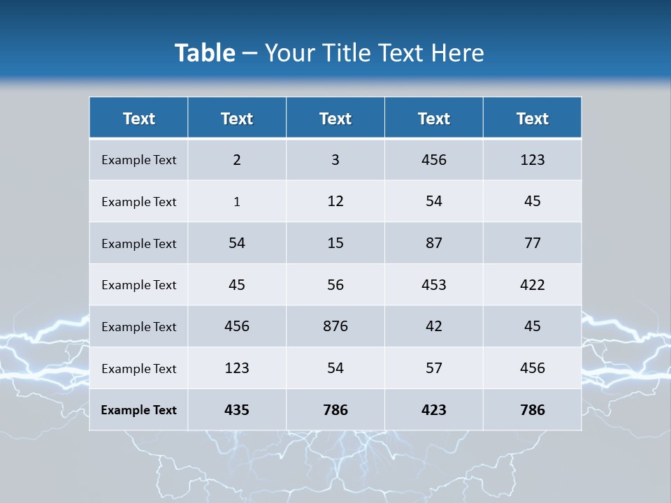 Striking Spark Light PowerPoint Template