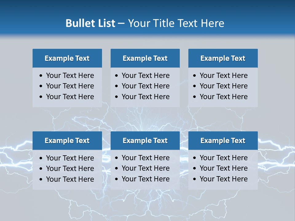 Striking Spark Light PowerPoint Template