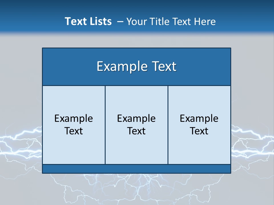 Striking Spark Light PowerPoint Template