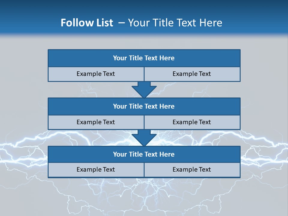 Striking Spark Light PowerPoint Template