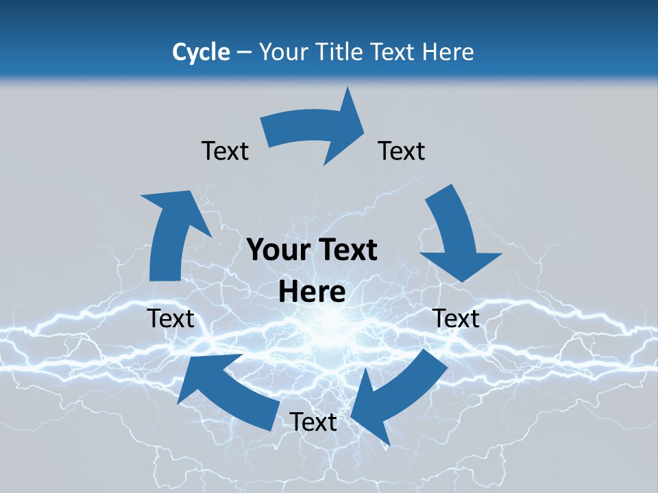 Striking Spark Light PowerPoint Template