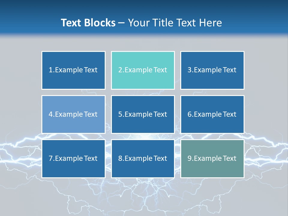 Striking Spark Light PowerPoint Template