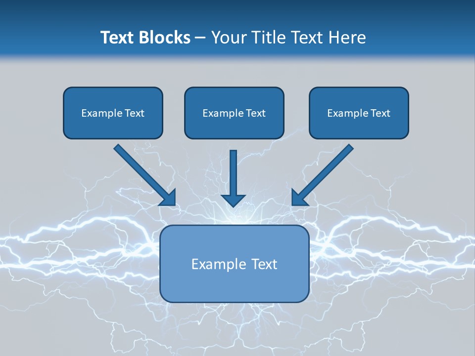 Striking Spark Light PowerPoint Template