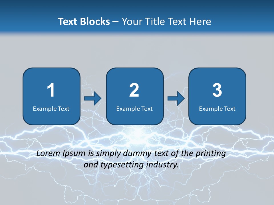 Striking Spark Light PowerPoint Template