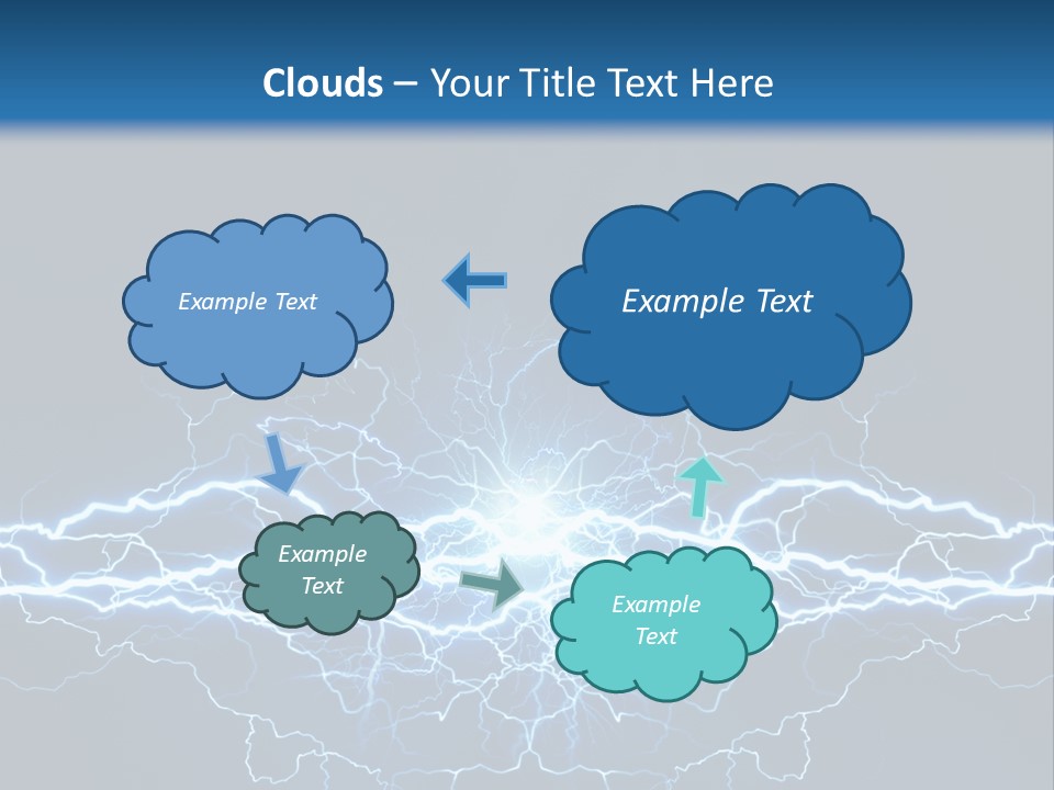 Striking Spark Light PowerPoint Template