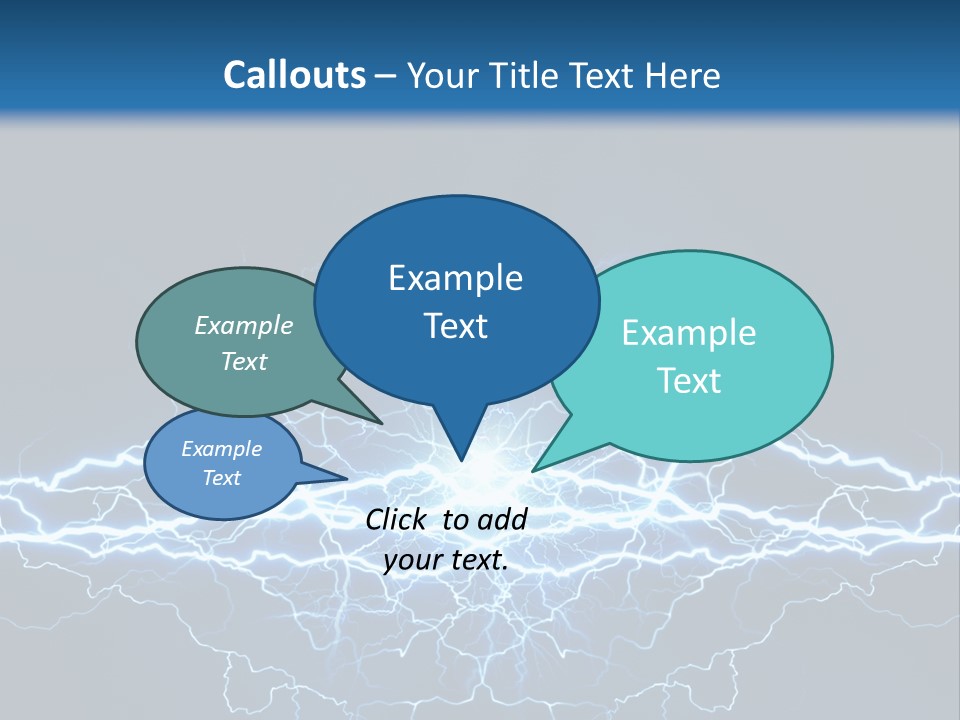 Striking Spark Light PowerPoint Template