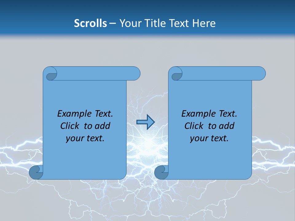 Striking Spark Light PowerPoint Template