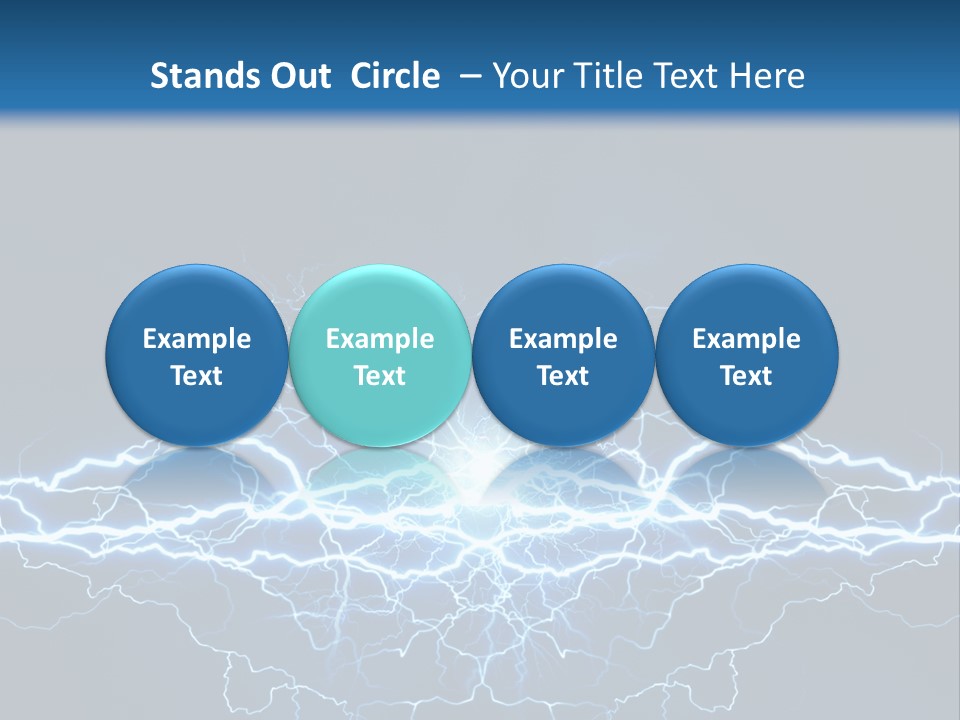 Striking Spark Light PowerPoint Template