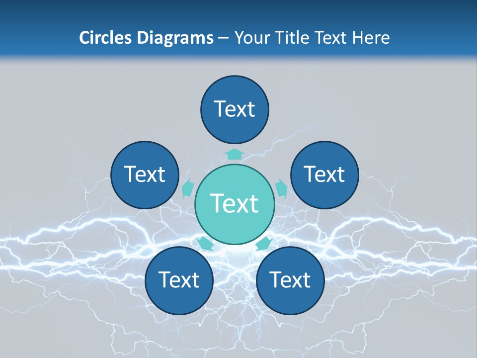 Striking Spark Light PowerPoint Template