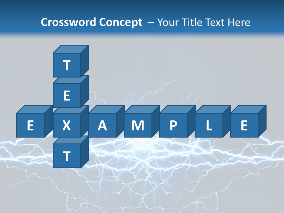 Striking Spark Light PowerPoint Template