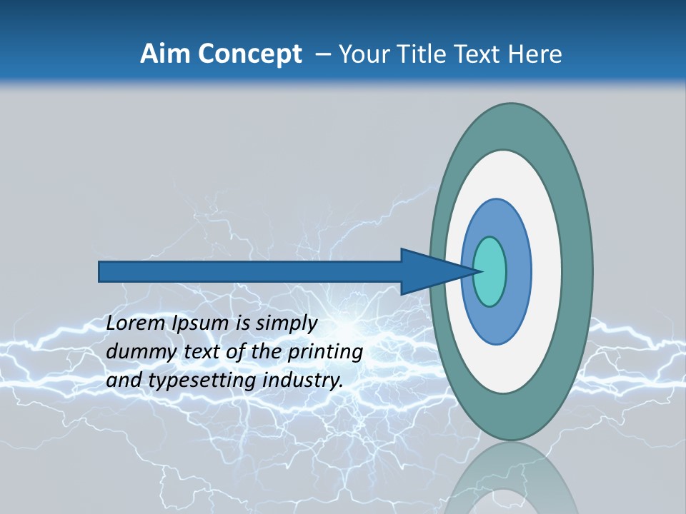 Striking Spark Light PowerPoint Template