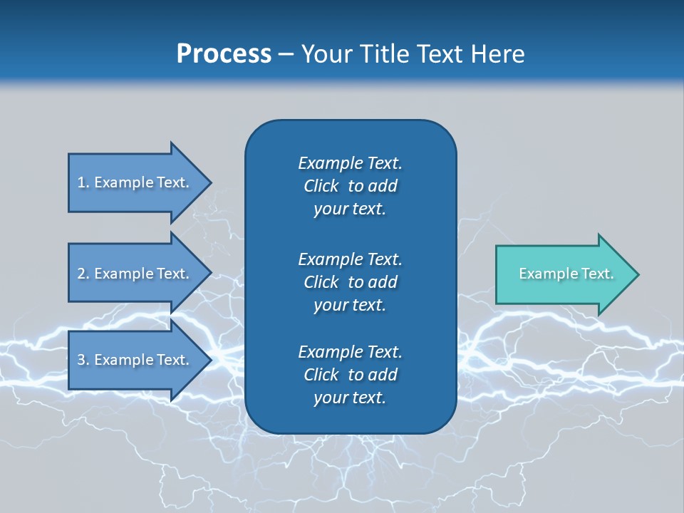 Striking Spark Light PowerPoint Template