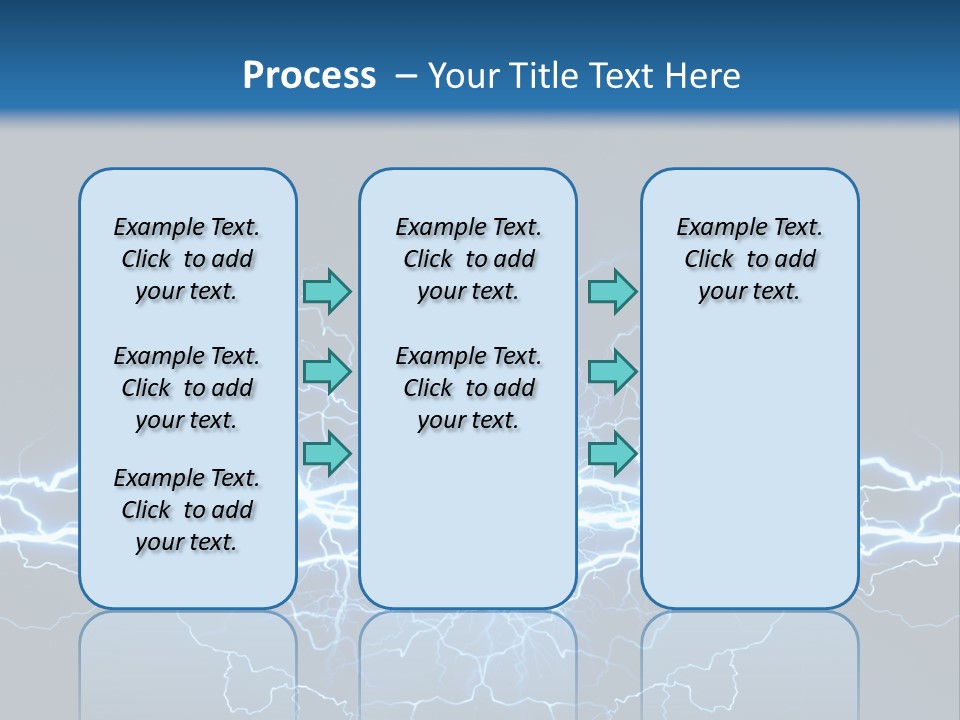 Striking Spark Light PowerPoint Template