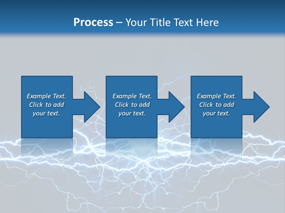 Striking Spark Light PowerPoint Template
