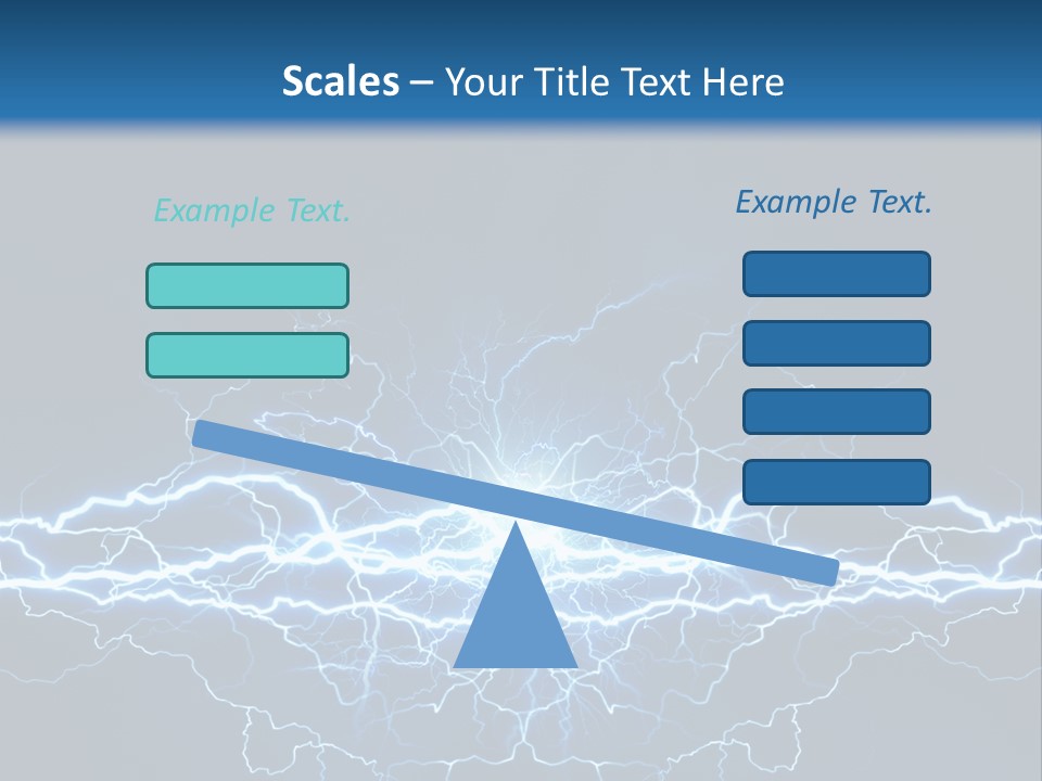 Striking Spark Light PowerPoint Template
