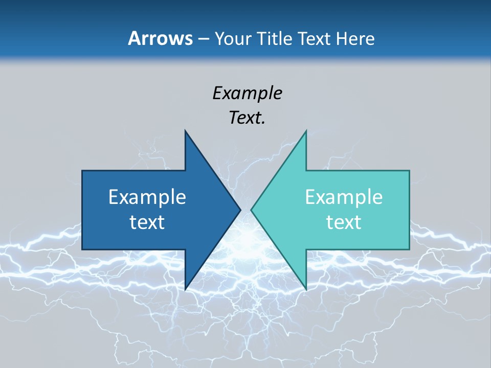 Striking Spark Light PowerPoint Template