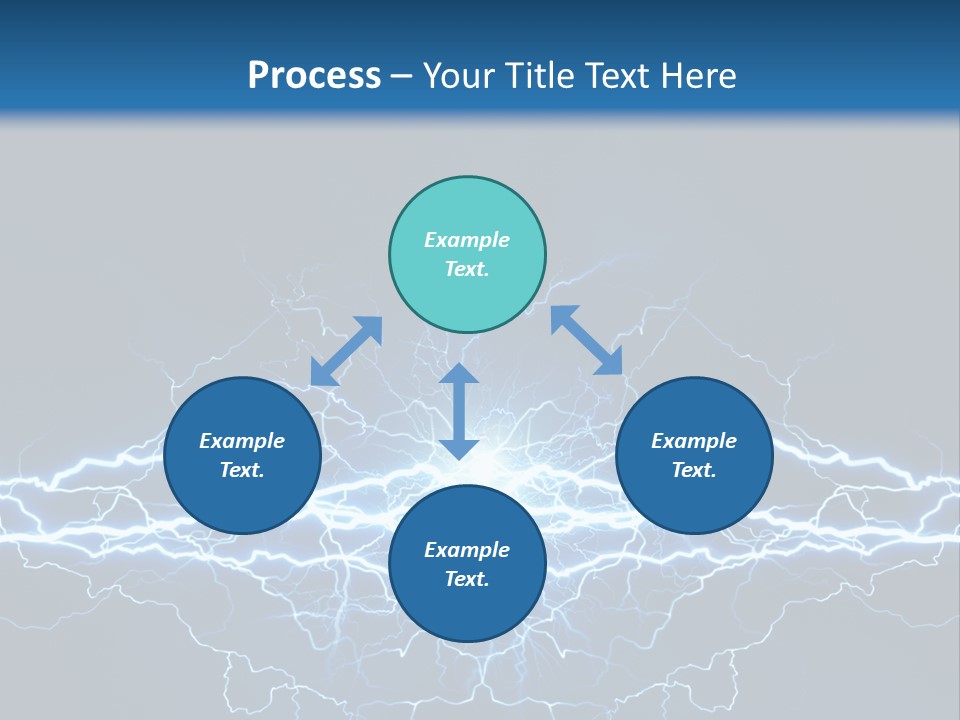 Striking Spark Light PowerPoint Template