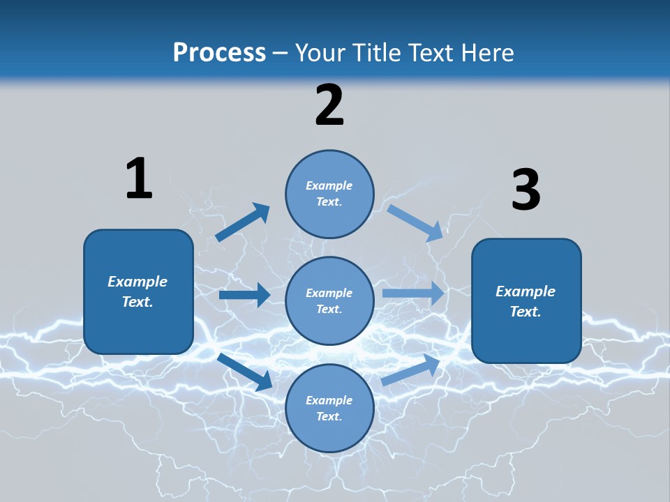 Striking Spark Light PowerPoint Template