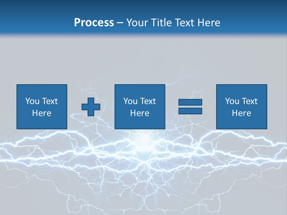 Striking Spark Light PowerPoint Template