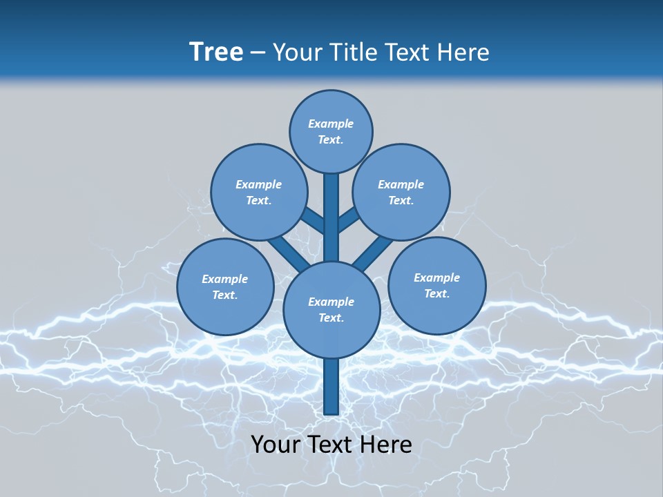 Striking Spark Light PowerPoint Template