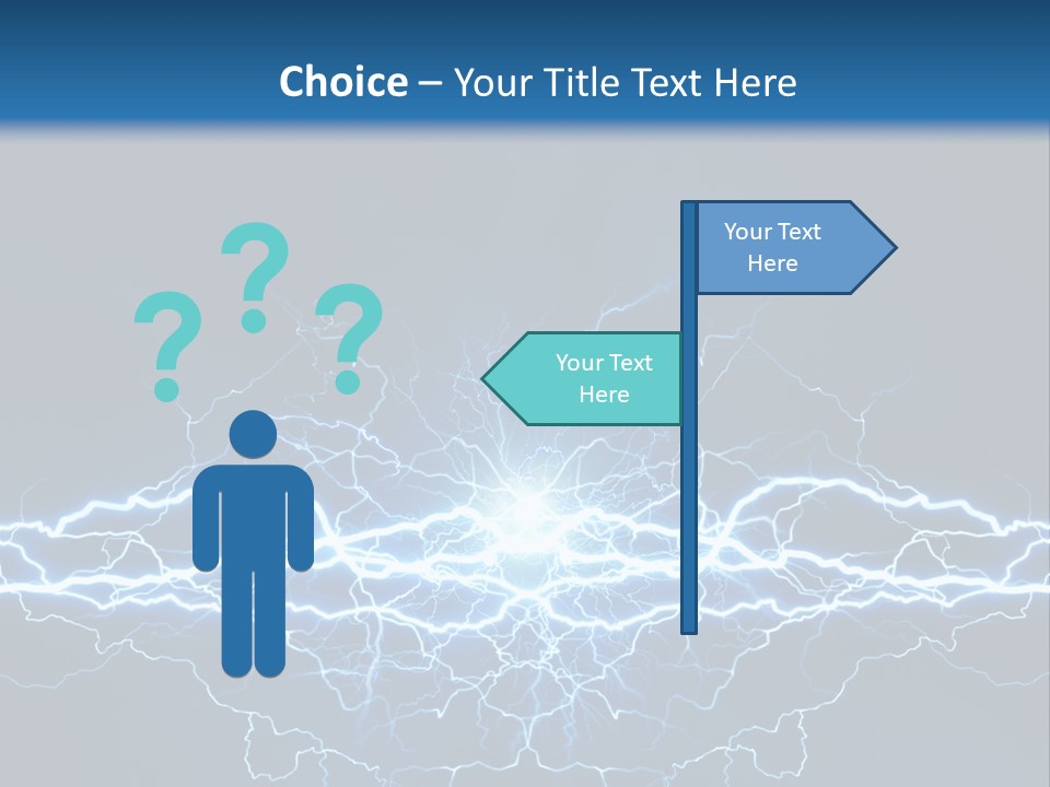 Striking Spark Light PowerPoint Template