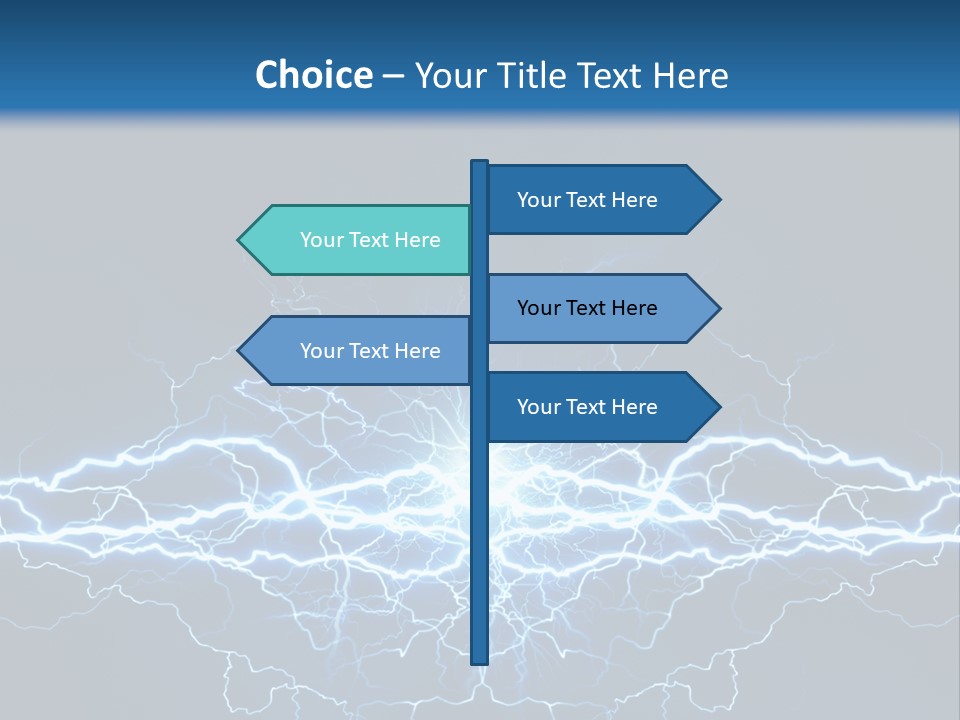Striking Spark Light PowerPoint Template
