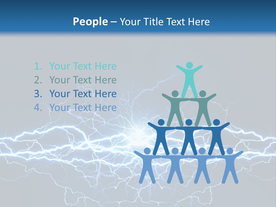 Striking Spark Light PowerPoint Template