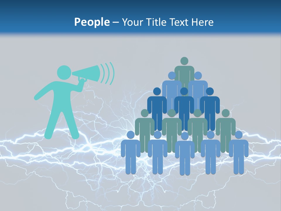 Striking Spark Light PowerPoint Template