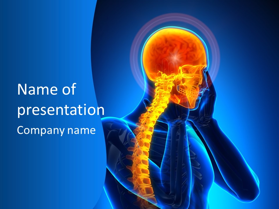 Injury Headache Transparent PowerPoint Template