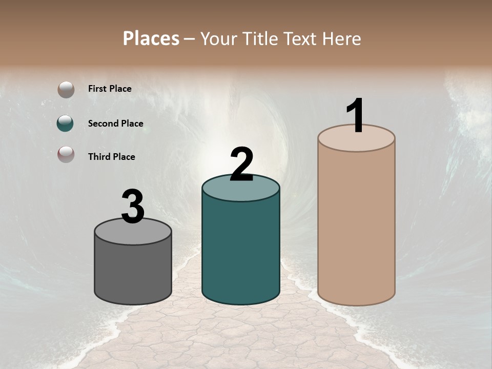 Wave Crack Water PowerPoint Template