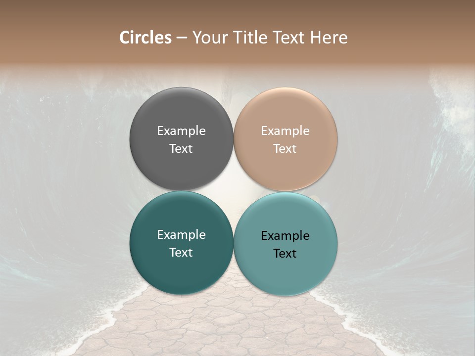 Wave Crack Water PowerPoint Template