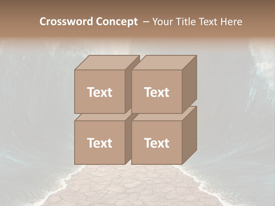 Wave Crack Water PowerPoint Template