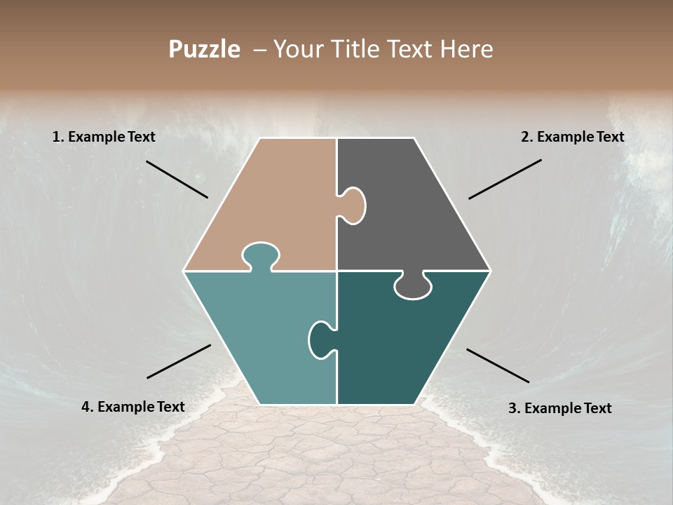 Wave Crack Water PowerPoint Template