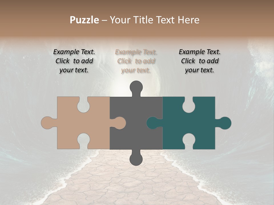 Wave Crack Water PowerPoint Template