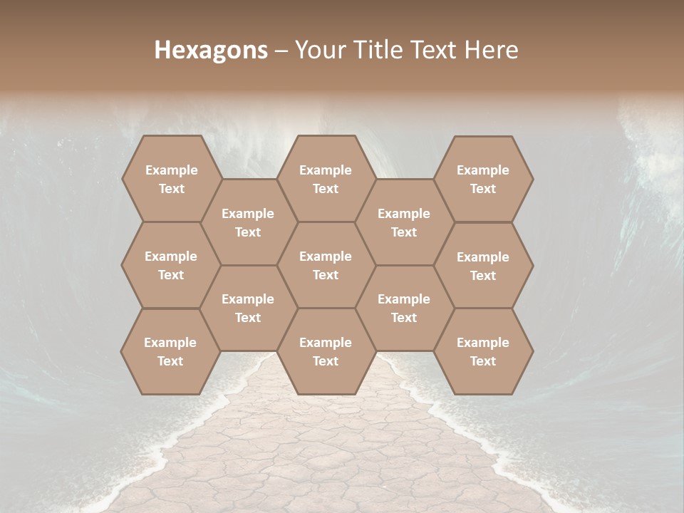 Wave Crack Water PowerPoint Template