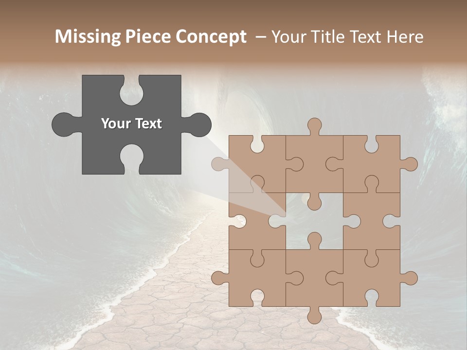 Wave Crack Water PowerPoint Template