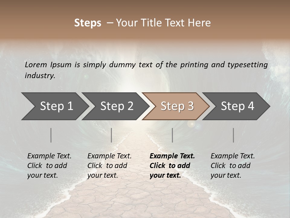 Wave Crack Water PowerPoint Template