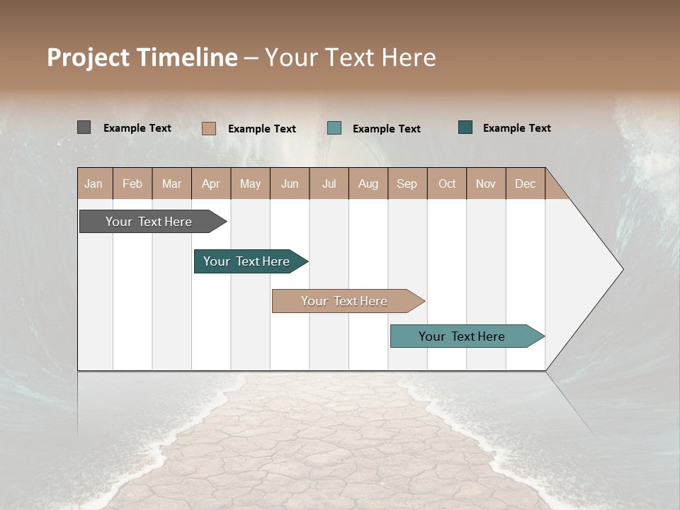 Wave Crack Water PowerPoint Template