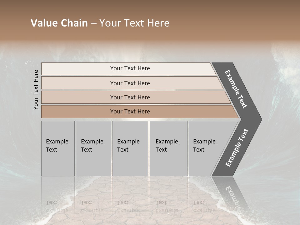 Wave Crack Water PowerPoint Template