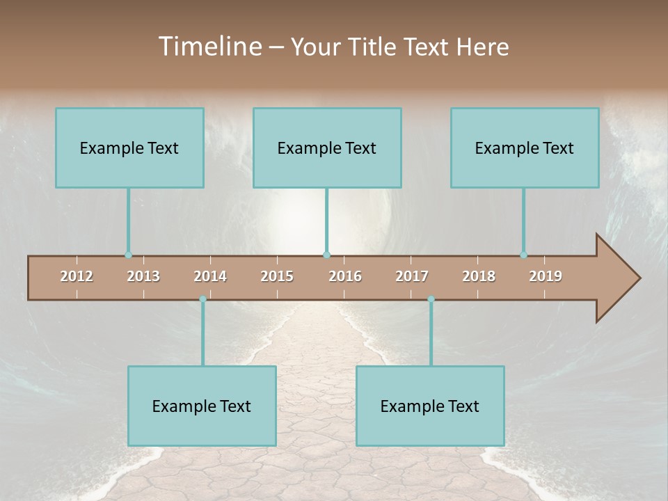 Wave Crack Water PowerPoint Template
