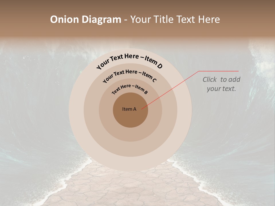 Wave Crack Water PowerPoint Template