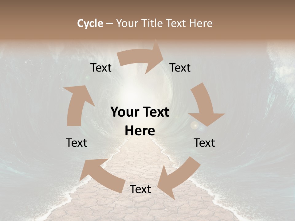 Wave Crack Water PowerPoint Template