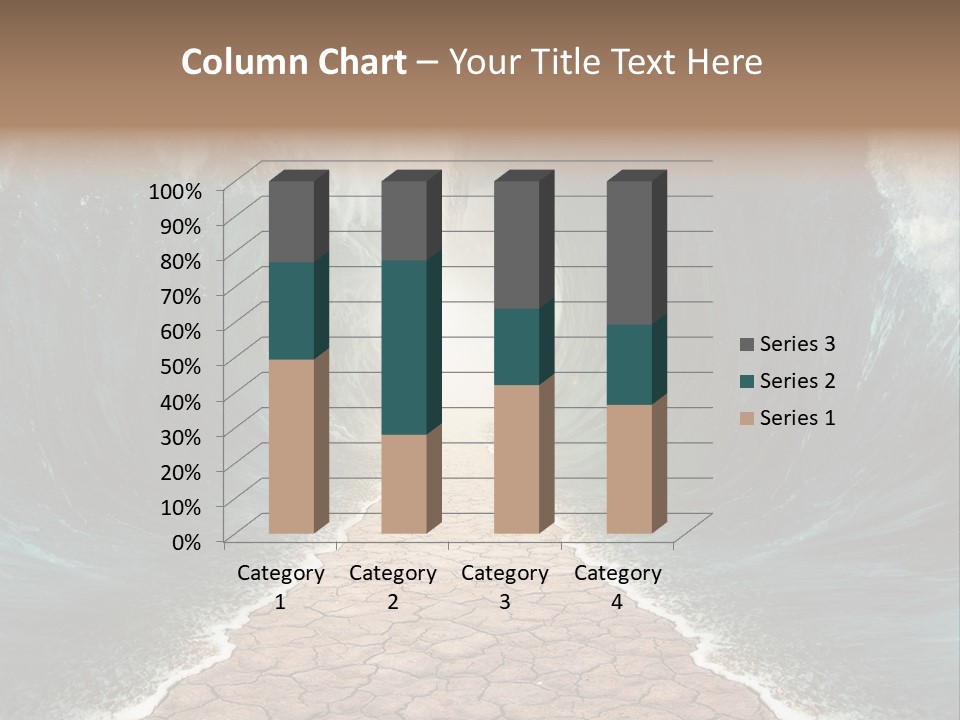 Wave Crack Water PowerPoint Template