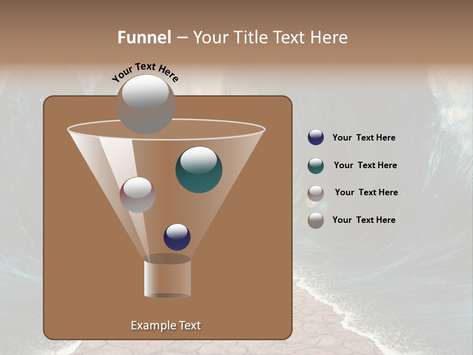 Wave Crack Water PowerPoint Template