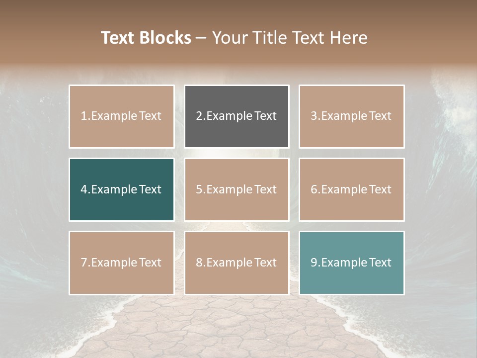 Wave Crack Water PowerPoint Template