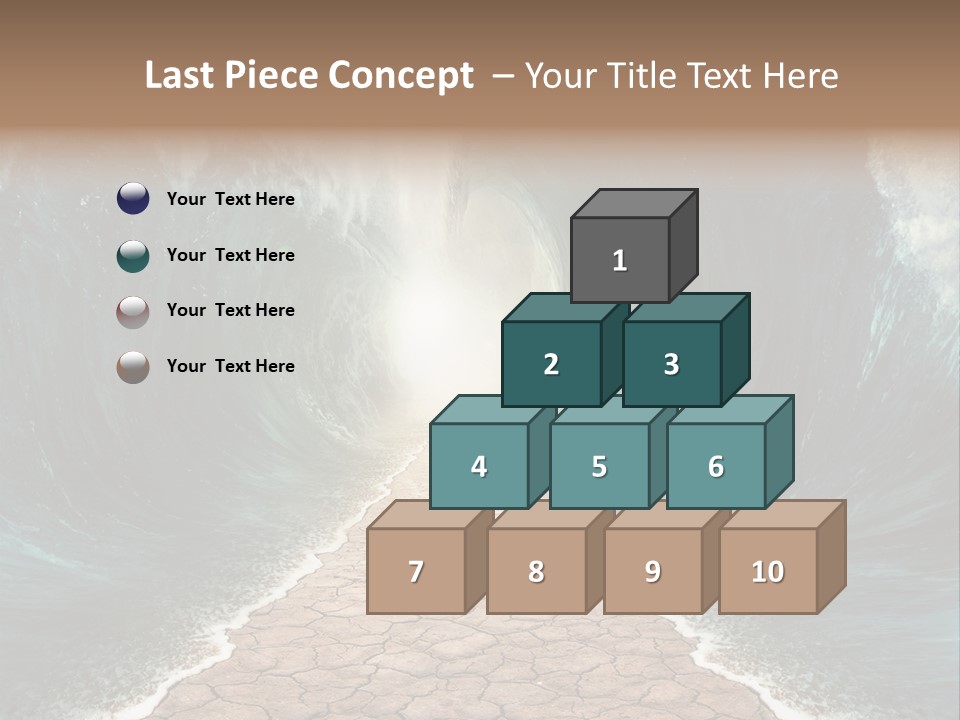 Wave Crack Water PowerPoint Template