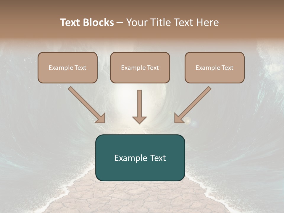 Wave Crack Water PowerPoint Template