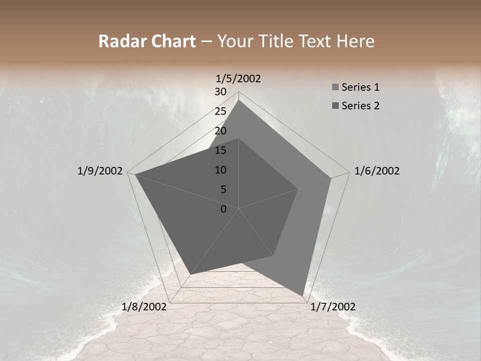 Wave Crack Water PowerPoint Template