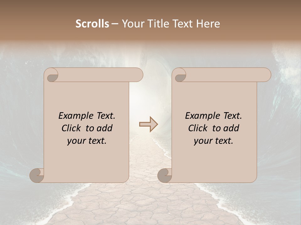 Wave Crack Water PowerPoint Template